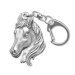 Pewter Horse Head Key Ring - 6103KP Pewter Horse Head Key Ring - 6103KP